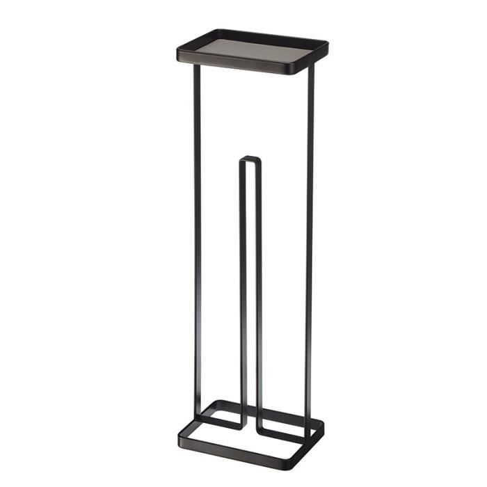 Porte-papier Toilette Sur Pied Avec Plateau Noir - Yamazaki