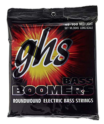 Ghs Cordes Guitares Basses 4 3045ml Bass Boomers Medium Light 45 100