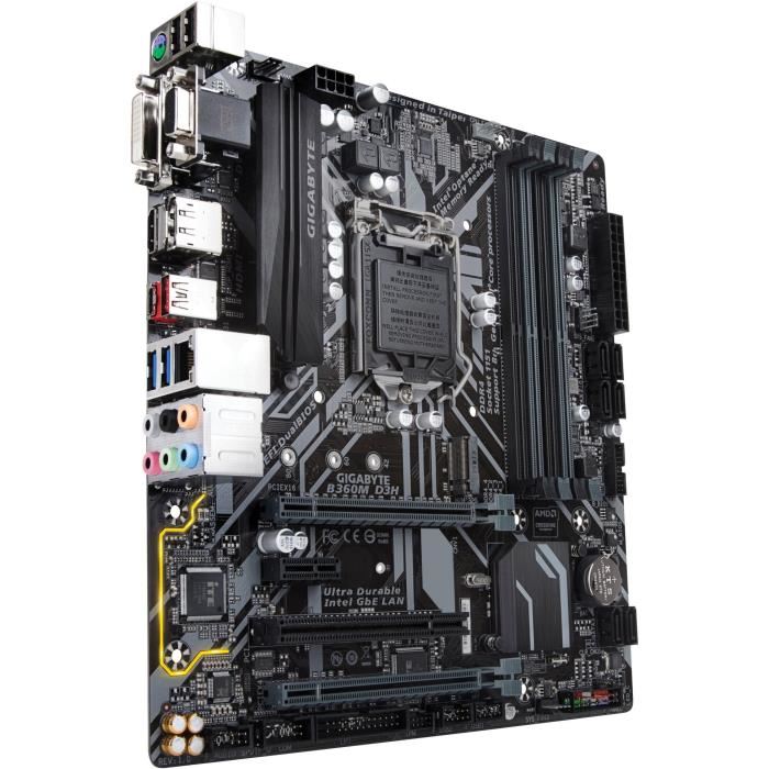 GIGABYTE Carte mere B360M D3H Intel