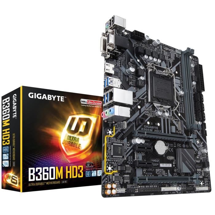 Gigabyte Carte Mere B360m Hd3 - Intel