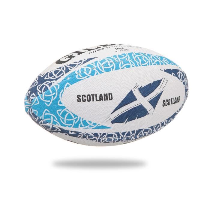 GILBERT Ballon de rugby MASCOTTES Ecosse Flower of Scotland Taille Mini