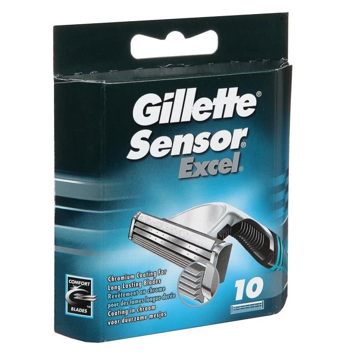Gillette Lames De Rasoir Sensor Excel X 10