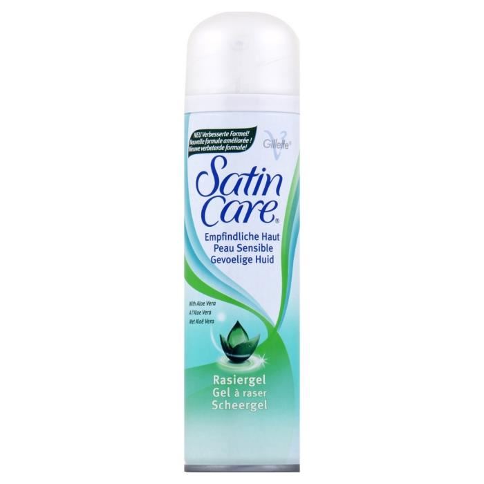 Gillette Venus - Gel a Raser Feminin Satin Care Peau Sensible - 200 ml