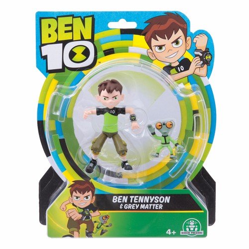 Giochi Preziosi BEN10 - Figurine Articulee avec accessoires : Ben Tennyson et Grey Matter