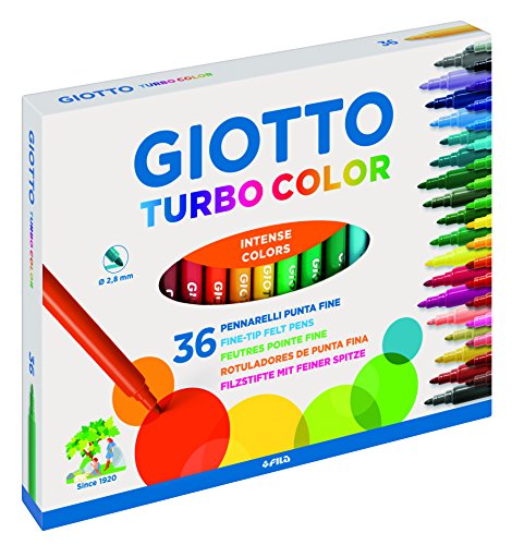 Giotto Turbo Color Marqueurs En Cas De 36 Couleurs