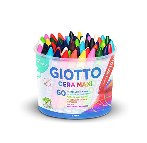 Giotto Cera Maxi - Pot 60 Crayons Cire