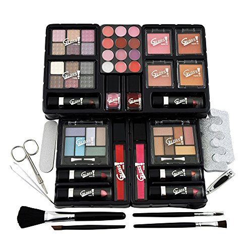 Coffret Maquillage - Fashion Victim - Diamond Usa - 48pcs - Mallette - Rose