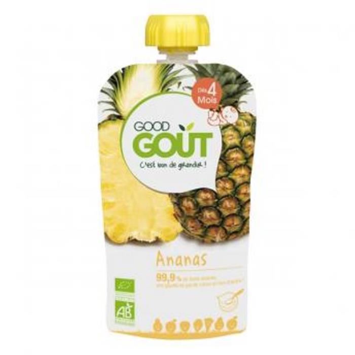 Good Gout Gourde De Fruit Pour Bebe 120 G Ananas Des 4 Mois