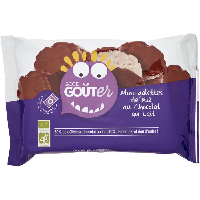Good Gout Gouter Mini-galettes Riz Chocolat Au Lait Des 3 Ans 84g