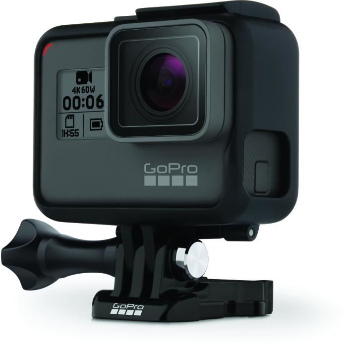 Gopro Hero 6 Black Camera De Sport 4k60 12 Mp Wi Fi Bluetooth Commandes Vocales Etanche Jusqua 10m Sans Boitier