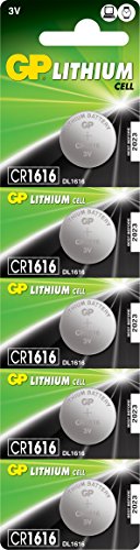 1 Blister De 5 Piles Gp Cr1616 Lithium 3v Cr1616, Dl1616, Ecr1616
