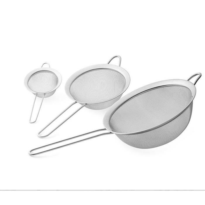 Set 3 Passoires Coniques 8 12 Et 16 Cm