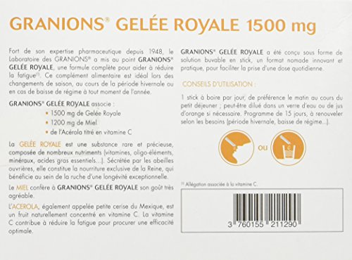 Granions Gelee Royale 15 Sticks