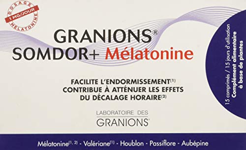 Granions ? Somdor+ Melatonine 15 Comprimes - Boîte 15 Comprimes