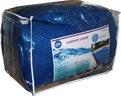 Azialo Bache A Bulles Standard Rectangulaire Non Bordee - Toute Piscine - 180 Microns Bleu/bleu - 5,00 X 3,00m