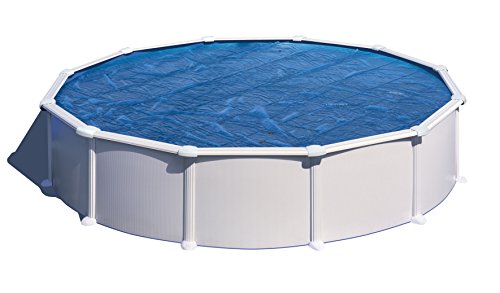 Bache A Bulle Ronde Pour Piscine Acier Gre - Ø 350 Cm - Bleu - 180 µ