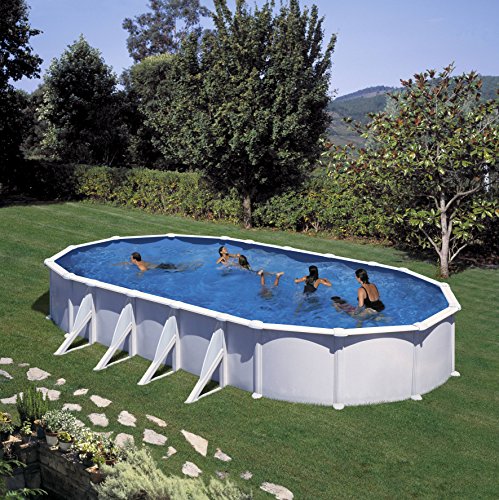 Liner Bleu Pour Piscine Acier Ovale 634 X 399 X 132 M Gre