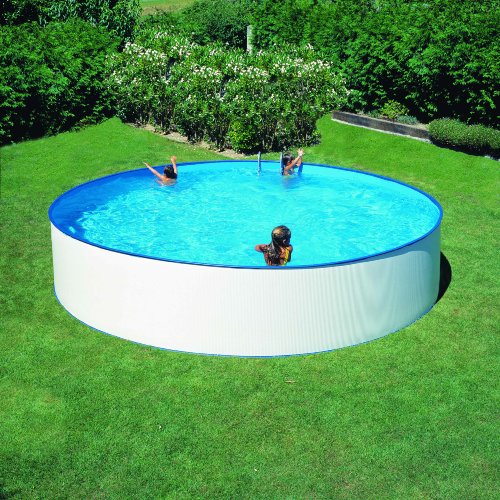 Liner Uni Pour Piscine Gre Rond Bleu 350 X 90 Cm Overlap Protection Anti Uv