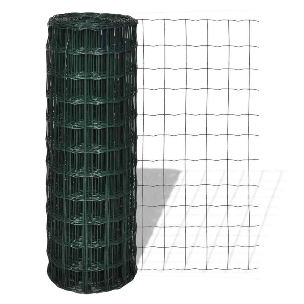 Vidaxl Grillage 25x15 M Avec Mailles Cloture De Jardin Bordure Grille Ferme 140581