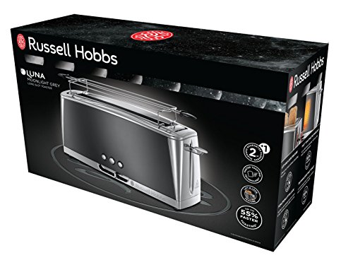 Grille Pain Russell Hobbs Luna Special Baguette Cuisson Rapide Chauffe Viennoiserie Gris