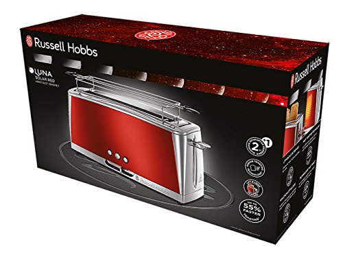 Grille-pain Luna Special Baguette Russell Hobbs - Rouge Solaire