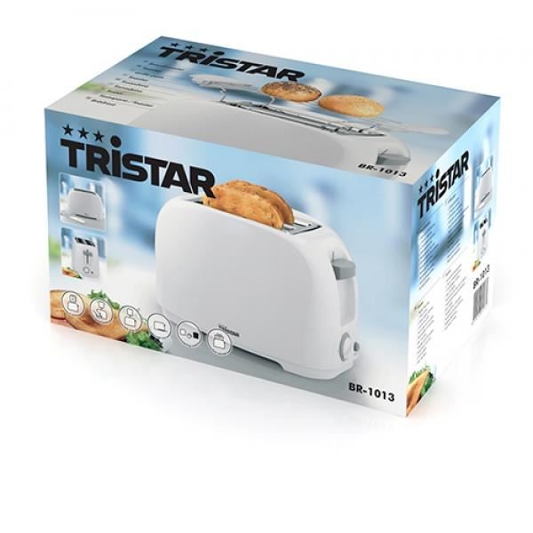 Grille-pain Double - Tristar - Br1013 - 2 Fentes - 800 Watts - Blanc