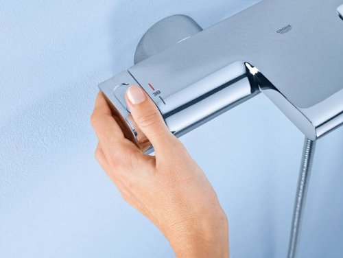 Grohe Mitigeur Mural Thermostatique Baindouche ½ Grohtherm 2000 34174001 Jet Cascade Limiteur De Temperature Economie Deau