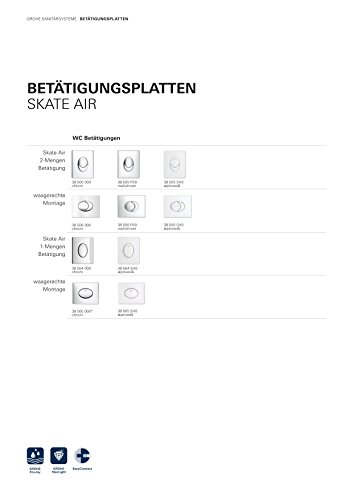 Grohe Plaque Skate Air 38506000 De Commande Wc