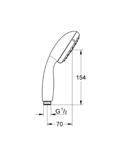 GROHE Douchette Vitalio Start 100