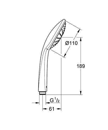 Grohe Euphoria 110 Mono Douche a main (27265000) - GROHE