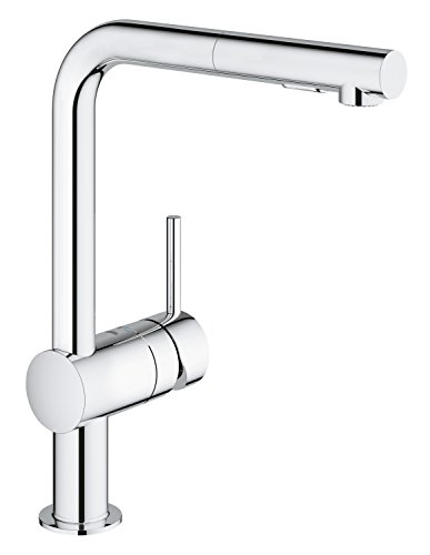Robinetterie De Cuisine Grohe Minta 30274000 L Size Bec Douchette Chrome Starlight Silkm Easydock