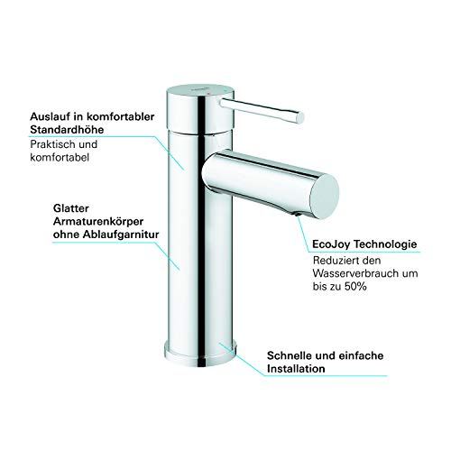 Grohe Essence Nouveau Mitigeur 34294001 S Size Chrome Sans Garniture Devacuation