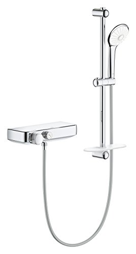 Grohe Grohtherm Thermostat De Douche 34720000 Chrome Dn 15 Avec Set De Douche 600mm