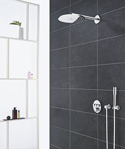Grohtherm Smartcontrol Systeme De Douche Grohe Chrome, Thermostat Encastre, Douche De Tete Et Douchette