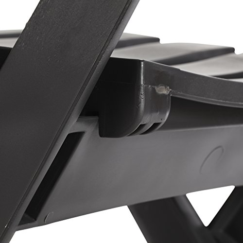 Chaise Pliante Miami Grill Me Anthracite Resistante Aux Intemperies Et Facile A Ranger