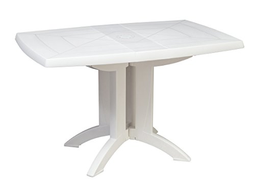 Table De Jardin Pliante En Resine Vega Grosfillex 118 X 77 Cm Blanc