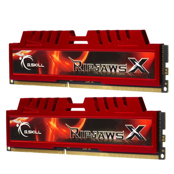 Gskill Memoire Pc Ram Ripjaws X 8go 2x4go 1600mhz Ddr3 Cas 9 F3 12800cl9d 8gbxl