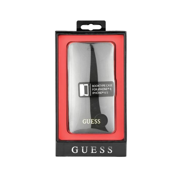 Etui Folio Guess Noir Pour Iphone 6/6s