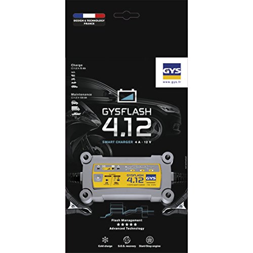 Gys Flash 4.12 - Chargeur Et Mainteneur De Charge Automatique - Batteries 12 V De 1,2 A 90 Ah