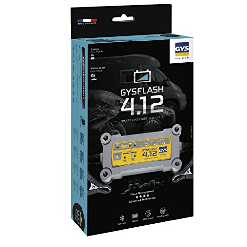 Gys Flash 4.12 - Chargeur Et Mainteneur De Charge Automatique - Batteries 12 V De 1,2 A 90 Ah