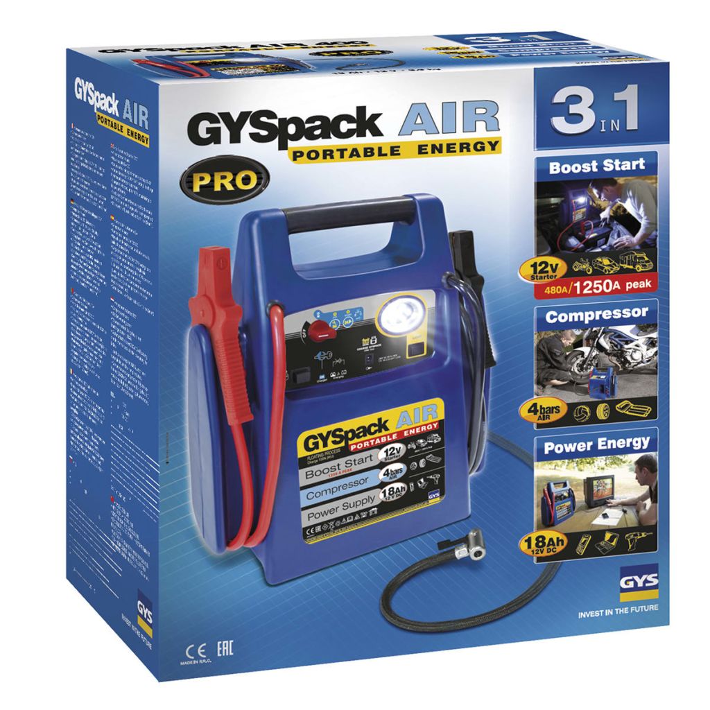 Gys Demarreur Autonome 3 En 1 Gyspack Air 12 V