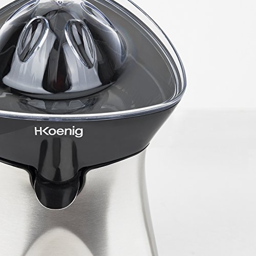 Presse Agrume Electrique Hkoenig Agr60 2 Cones Interchangeables Bec Verseur Anti Goutte Inox