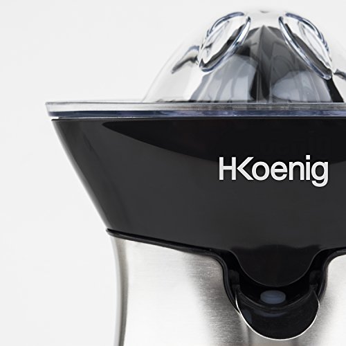 Presse Agrume Electrique Hkoenig Agr60 2 Cones Interchangeables Bec Verseur Anti Goutte Inox