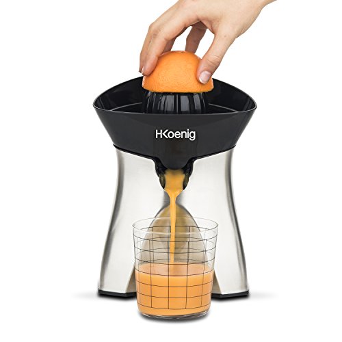 Presse Agrume Electrique Hkoenig Agr60 2 Cones Interchangeables Bec Verseur Anti Goutte Inox