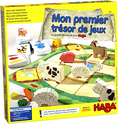 Haba - Mon Premier Tresor De Jeux - 10 Jeux En Un Avec Pieces En Bois , 4686