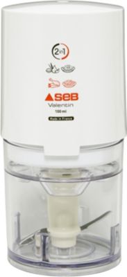 Seb Valentin Mini Hachoir Electrique 220 W 1 Vitesse Lames Inox Capacite 50 G Mixeur Fabrique En France 855306