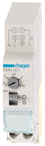 HAGER Minuterie simple temporisation automatique EMN001