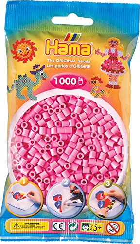 1 000 perles Hama Midi - rose pastel - H...