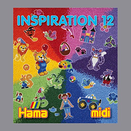 Perles A Repasser Hama Midi - Livre D'inspiration 12 : 64 Pages - Pour Enfant A Partir De 5 Ans