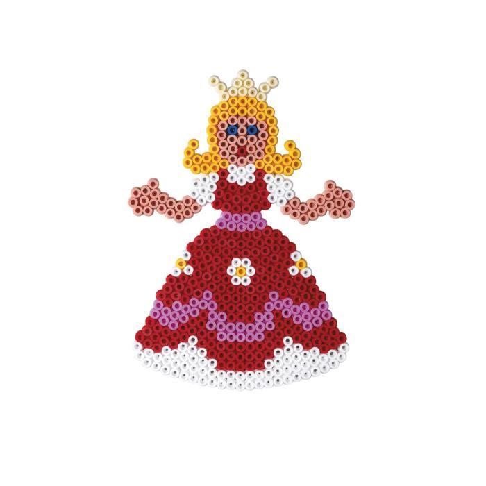 Jouet Creatif Hama Blister De Perles Moyennes Plaque Princesse Rose 1100 Perles